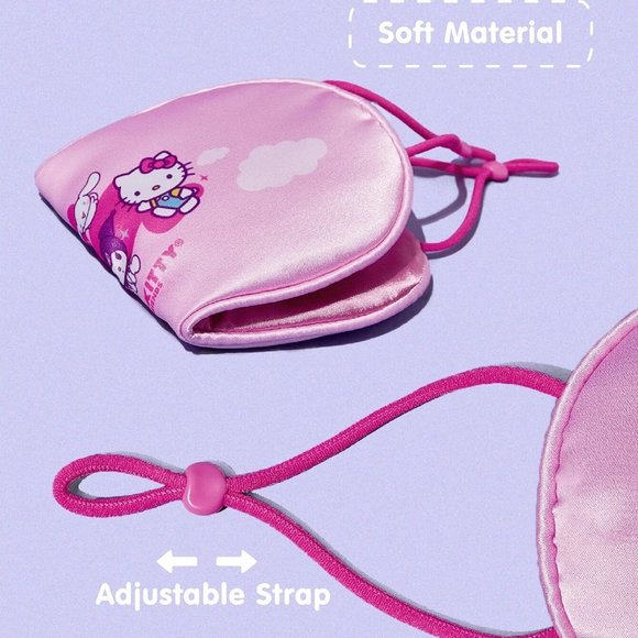 Hello Kitty & Friends 1pc Satin Sleep Mask with Storage Bag - Picture 4 of 6